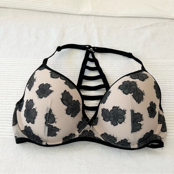 Victoria's Secret PINK Hibiscus Lace Cage Back Bra - Picture 5 of 10
